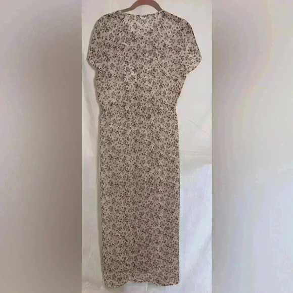 DR2 Sheer Long Maxi Flowered Dress (Size Small) - Picture 8 of 11